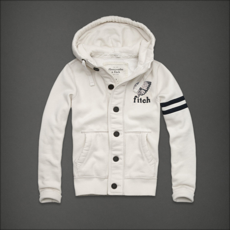 Abercrombie Fitch Hombres Con Botón Capucha AF6498